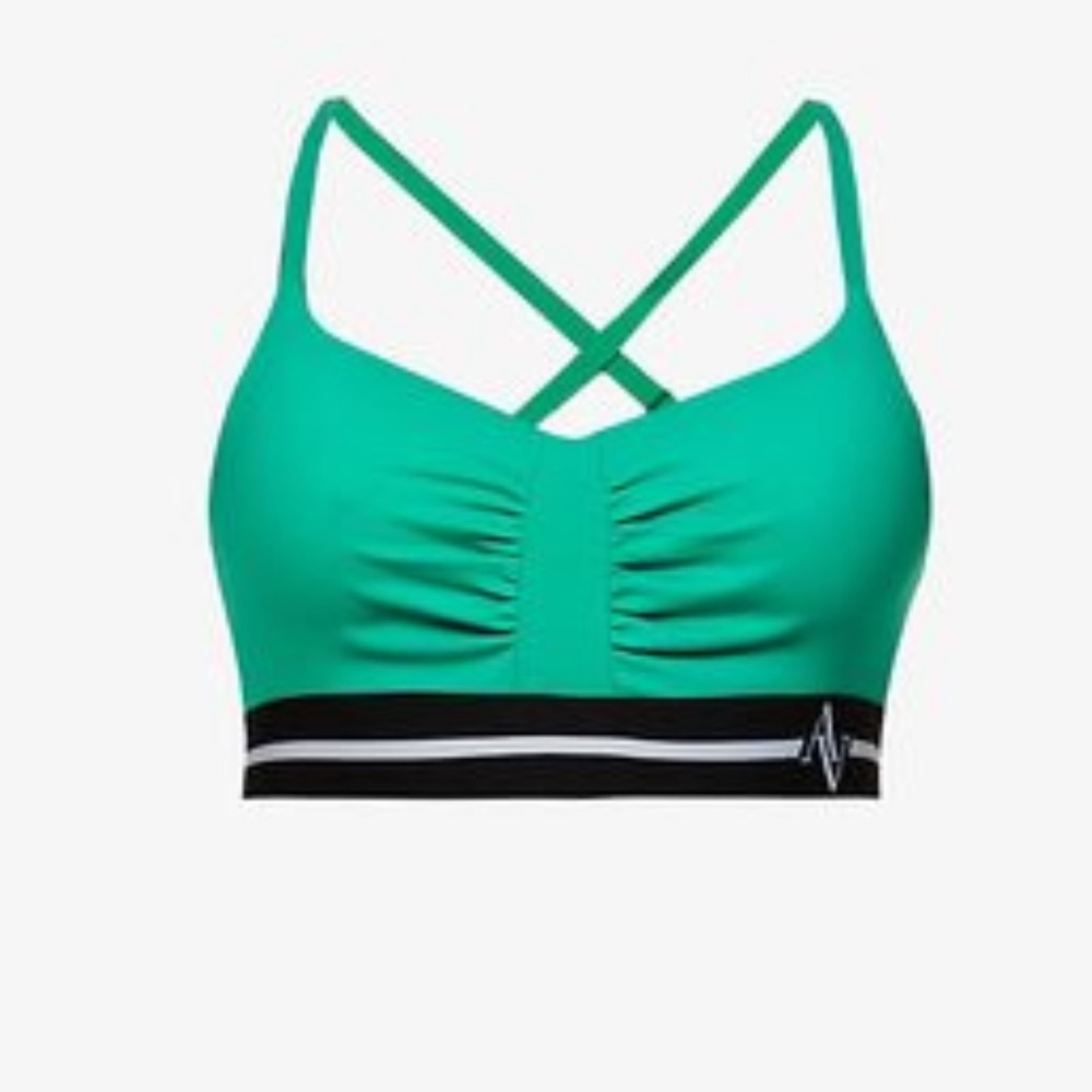 All access nyc green sports bra